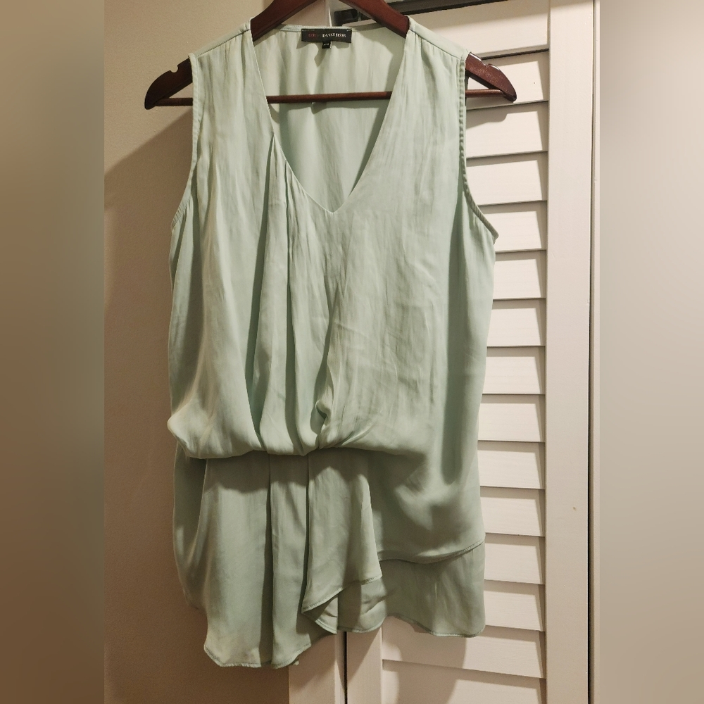 Mint green sleeveless top